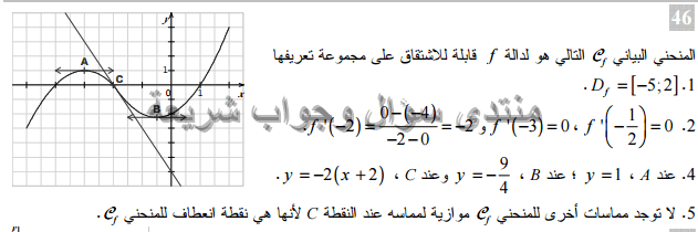 حل تمرين 46 ص 62 رياضيات 3 ثانوي