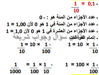حل تمرين 1 ص 101 رياضيات 4 ابتدائي